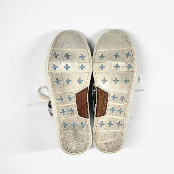 TOMS print lace up sneakers Sz 8.5 - Picture 7 of 8